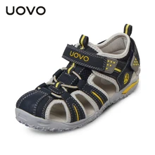 UOVO marque 2016 d’été plage enfants chaussures fermé orteils sandales pour garçons et filles bambin concepteur sandales pour 4-15 ans enfants