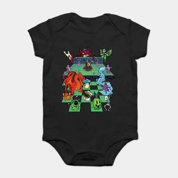 

Baby Onesie Baby Bodysuits kid t shirt Printed Cotton Short-Sleeve Crypt of the Necrodancer - Monster Mosh