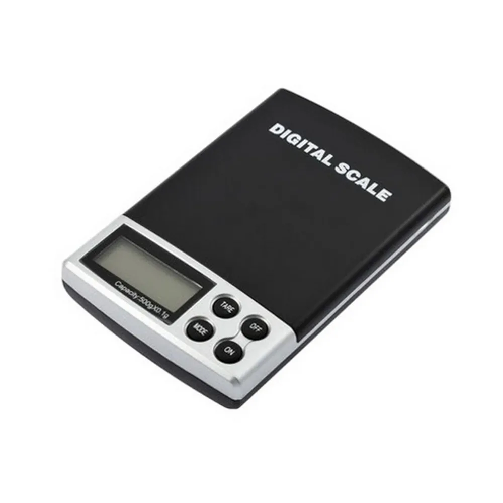 OUTAD мини карманные 500 г/0,1 г Электрический цифровой ювелирные Вес взвешивания грамм Высокая точность весах Прямая доставка