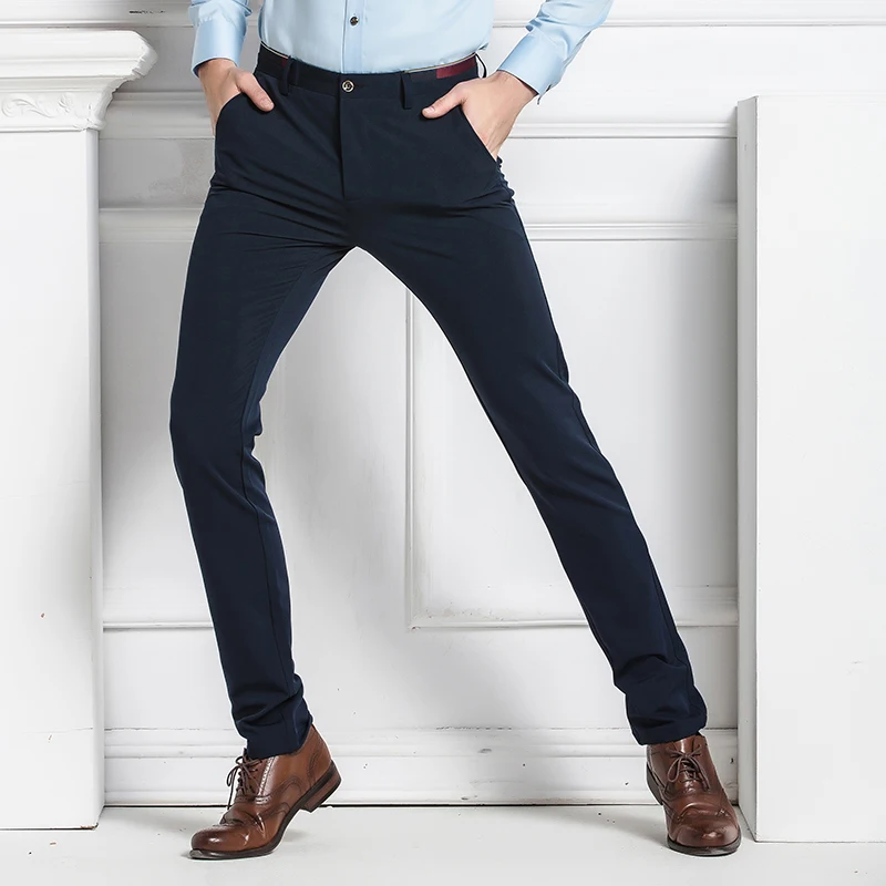 Men's Suit Pant Stretch Suit Trousers Four Seasons Slim Business Trousers Pencil Pants Big Size Slim Mens Non Ironing Gent Life Men's Suit Pant Stretch Suit Trousers Four Seasons Slim Business Trousers Pencil Pants Big Size Slim Mens Non Ironing Gent Life