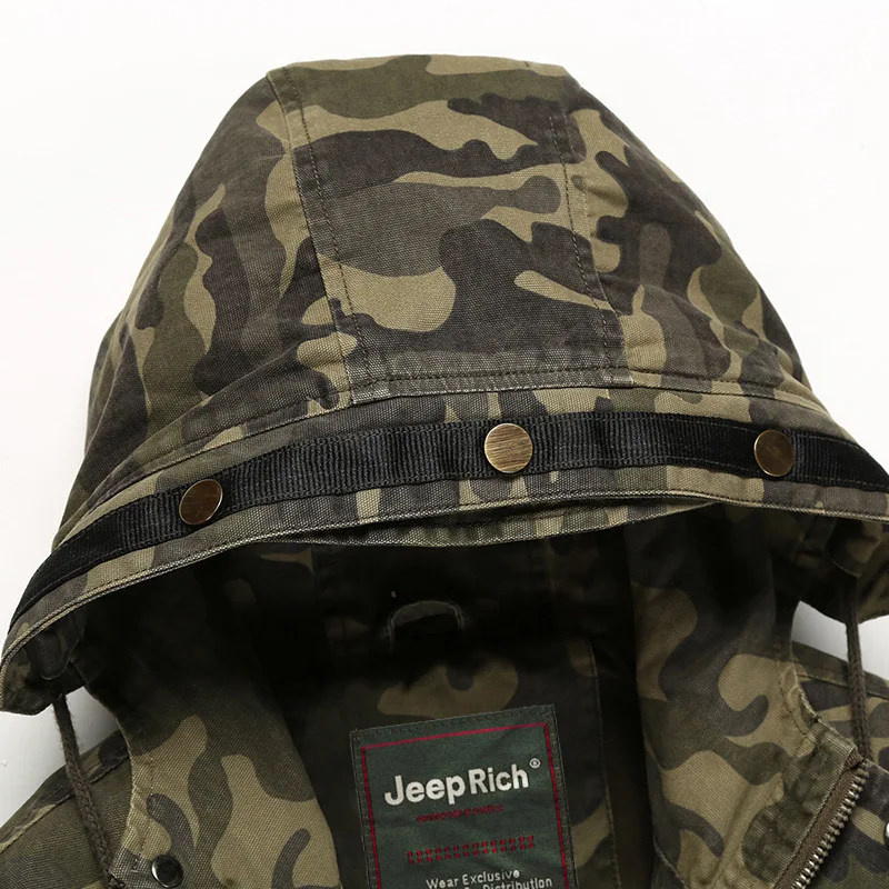 Демисезонный Для мужчин S куртка с капюшоном камуфляж Jaket Для мужчин с капюшоном Хлопок армии Военная Униформа Тактический jakets Пальто для будущих мам верхняя одежда