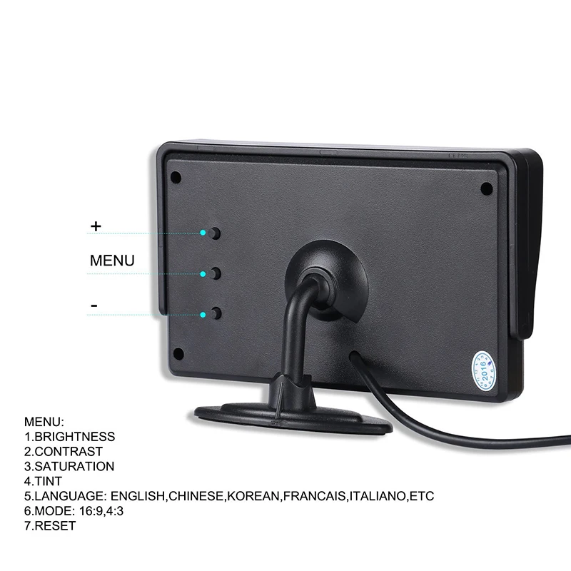 4.3 Inch Car Monitor Screen for Rear View Backup Camera Disply (7)
