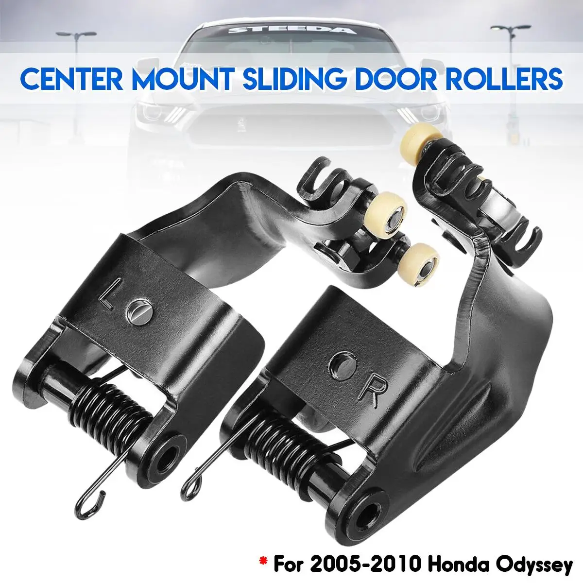 

Door Rollers 1 Pair Left & Right Center Mount Sliding For 2005-2010 Hond a Odysseiy EX Submodel Car Door and Car Body Connectors