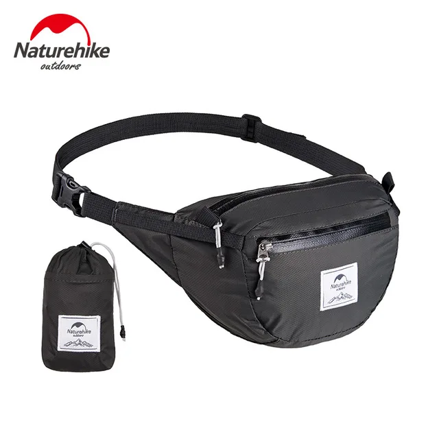 NatureHike водостойкая поясная сумка тактическая сумка поясная сумка дорожная походная велосипедная спортивная сумка На открытом воздухе Рюкзак - Цвет: black