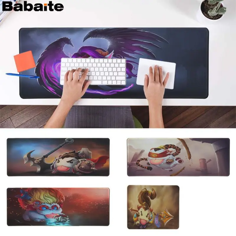 

Babaite High Quality League of Legends cartoon image Keyboards Mat Rubber Gaming mousepad Desk Mat Rubber PC Computer Gaming