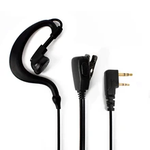 Baofeng 2 Pin PTT MIC Earpiece Earphone for TK-2107 Walkie Talkie Baofeng UV5R uv82 888s gt-3 UV5RE Plus Interphone Transceiver