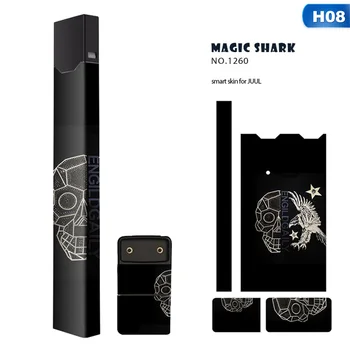 

Magic Shark 12 Pattern 2.5D Stereo Printing Sticker Film Sticker Printing Cover Skin Suitable For Juul Smart Skin For Juul