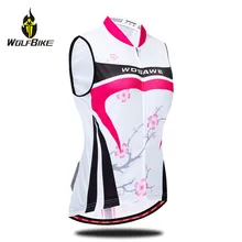 Wolfbike летний женский жилет трикотаж Светоотражающие дышащие рубашки без рукавов MTB велосипед езда жилет обтягивающее функциональное нижнее белье