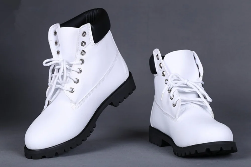 Cheap White Winter Boots For Men And Women 2016 New Ankle Waterproof Snow Boots Women Genuine ...