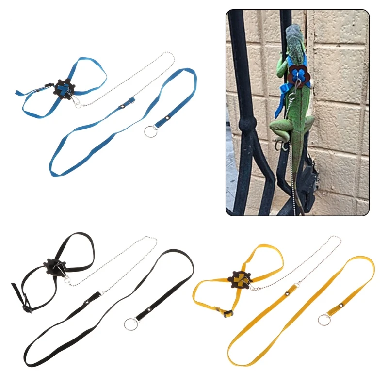 

Pet Harness Reptile Leash Turtle Lizard Adjustable Outdoor Training Soft Strap