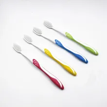 4 шт./упак. двойной Ultra Soft бамбукового угля нано Зубная щётка белая зубная щетка-отбеливание зубов Зубная щетка черный