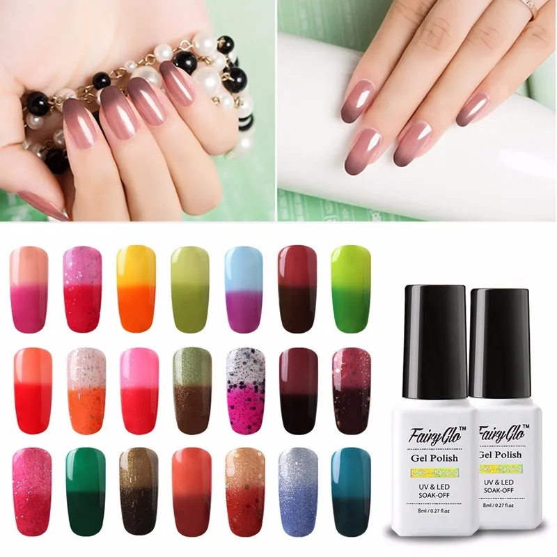 FairyGlo-8ml-Nail-Gel-Polish-Temperature-Change-Color-UV-Lamp-Professional-Chameleon-Gel-Polish-Nail-Art