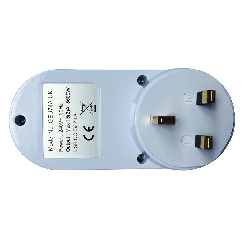 Разъем USB 180 Angel с таймером обратного отсчета 5V 2.1A AC plug|Таймеры| |