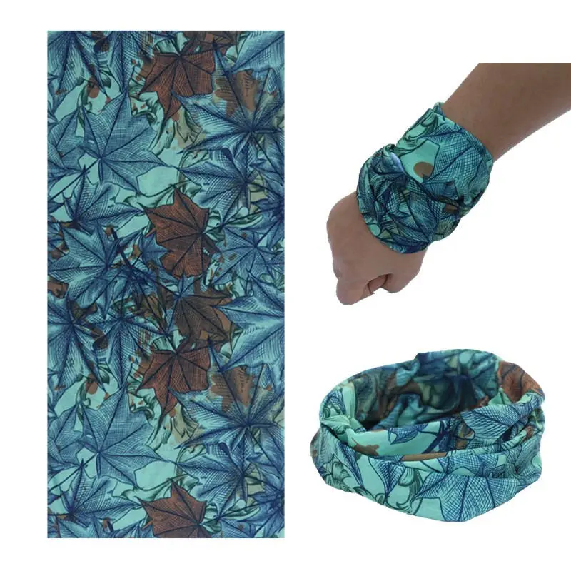 

Leaf Baby Bandana Flower Print Multifunctional Outdoor Bandana Neck Tube Kids Scarf Girls Leaf Print Tube Scarf Luxury 119