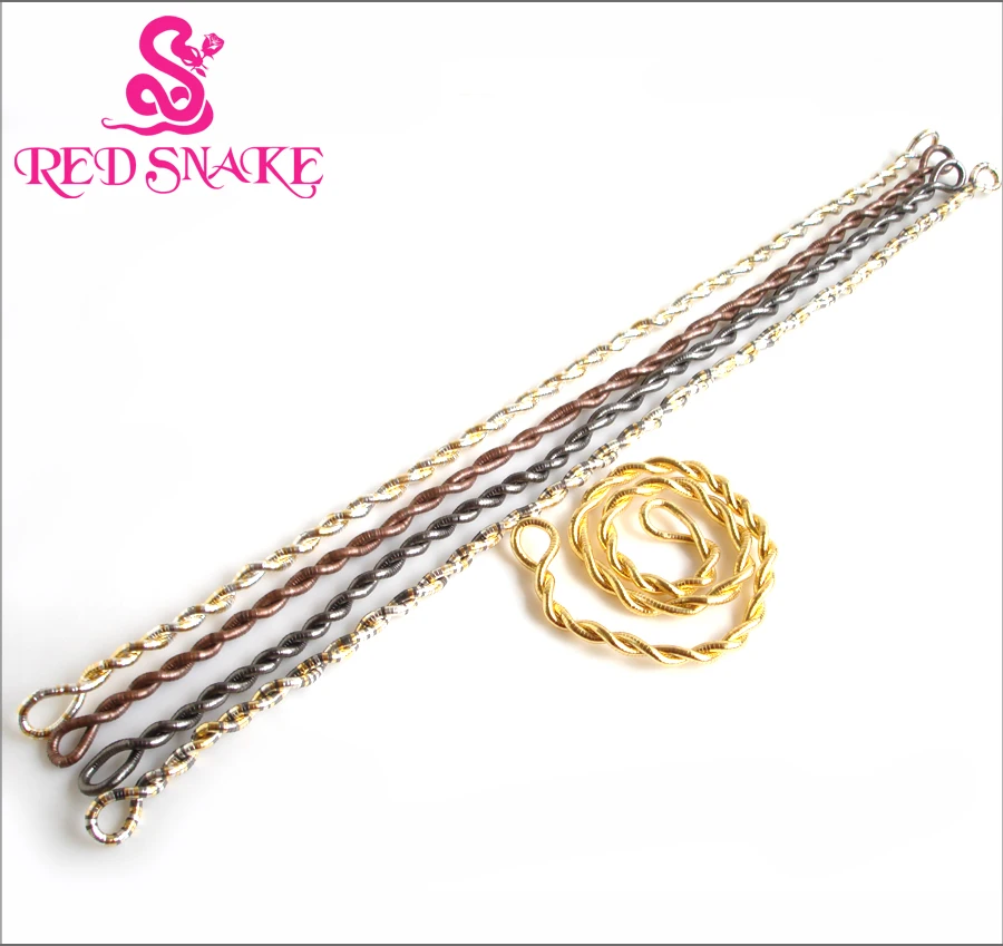 

RED SNAKE Wholesale 400pcs Costomize 1600*5mm Stainless Steel Flexible,Bendable " Snake " Necklace Multi Color