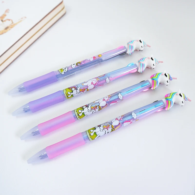 

1PCS 3 color Cute Kawaii color unicorn Ballpoint Pens Ballpen For Office School Writing Supplies Stationery