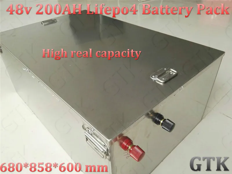 Аккумулятор lifepo4 200ah 48 В батарея 10kWh для 48В RV Batery электрический мотоцикл маяк