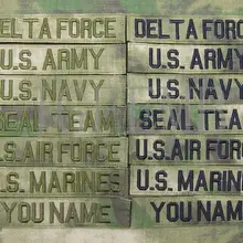 A-TACS FG пользовательское имя ленты нагрудные ленты услуги ленты Боевой Дух Тактическая Военная Вышивка патч значки