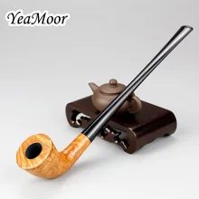 Новые 24 см длинные бриарные трубы 3 мм фильтр табака курительная трубка 100 очистители бесплатно прямые табачные трубы бриарные Деревянные трубы набор