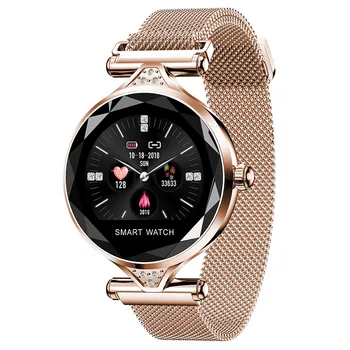 

Clearance H1S Women Fashion Smartwatch Wearable Device Bluetooth Pedometer Heart Rate Monitor For Android/IOS Smart Bracelet