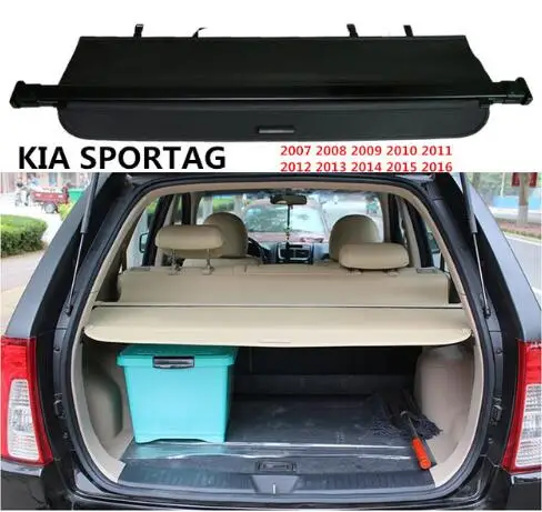 

High Qualit Car Rear Trunk Cargo Cover Security Shield Screen shade Fit For KIA SPORTAG 2007-2016 BY EMS
