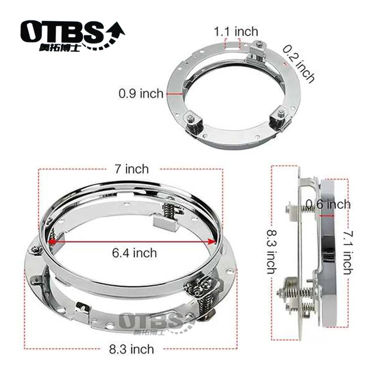 OTBS мотоцикл " светодиодный фонарь+ 2 шт 4-1/2" Противотуманные фары с кронштейном для Harley Road King Electra Street Glide Softail Fatboy