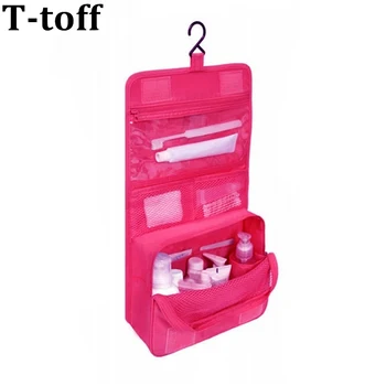

High Quality Cosmetic Bag Polyester Women Cosmetic Cover Fashion Cosmetics Cases Make Up Bag Travel Hanging Toiletry Bags