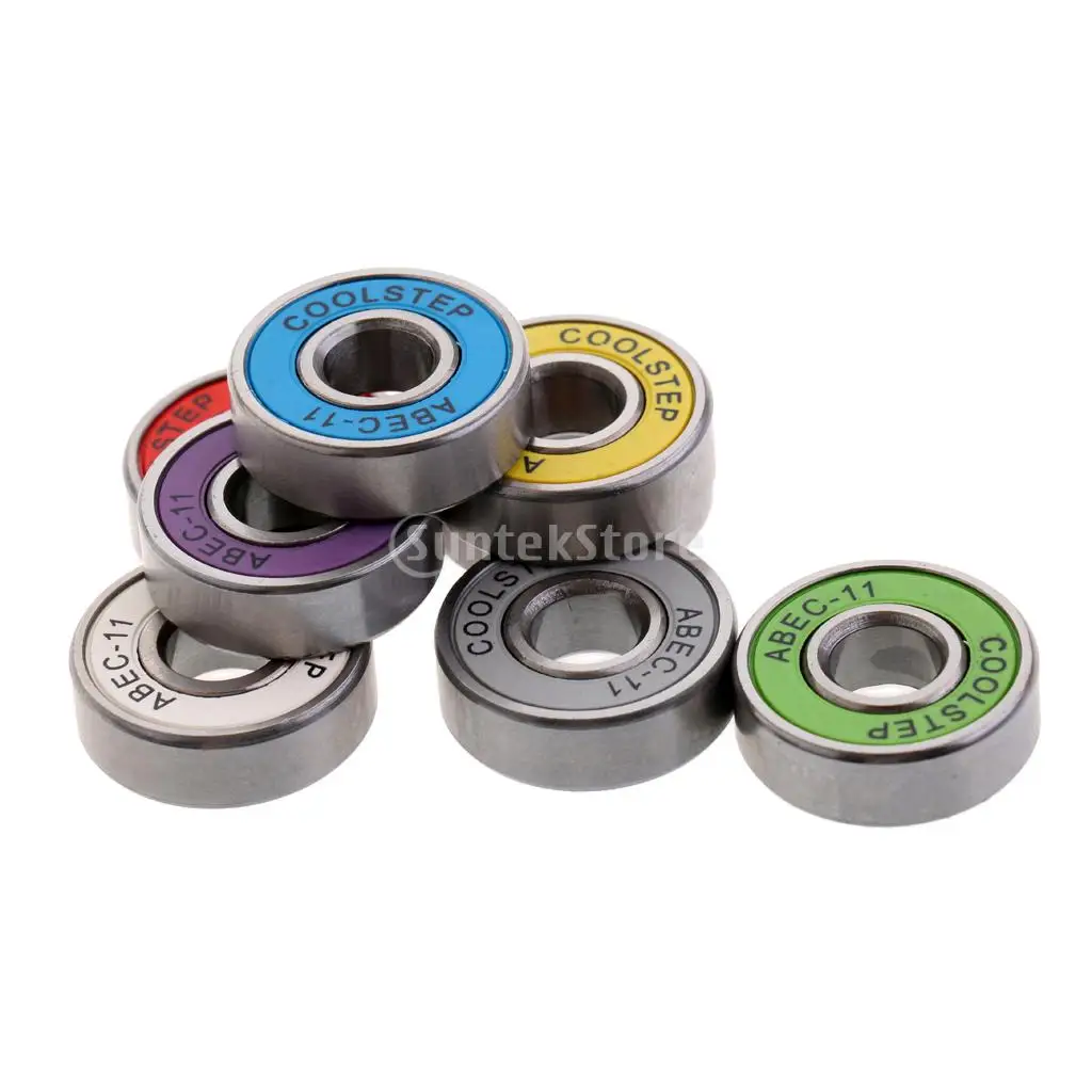 8 Pieces ABEC 11 High Speed Wearproof Skateboard Scooter Inline Bearings