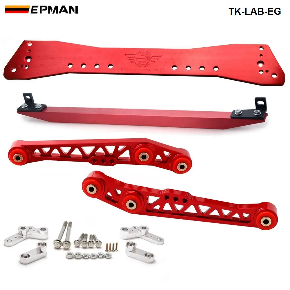 Subrame Bar+Lower Tie Bar+Rear Lower Control Arm For Honda Civic EG 88-95 TK-LAB-EG
