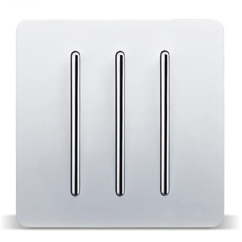 

Wall Switch Panel Socket C3 White Three Open Single Control 3 Double Control Switch 86 Triple Bedside Switch