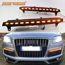 With Yellow Turning Function!!! LED Daytime Running light,LED DRL For Audi Q7 2006 2007 2008 2009, Free Shipping!