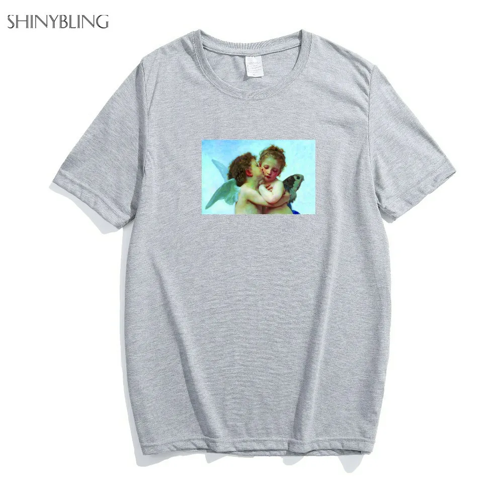 Shinybling Kawaii T Shirt Women 2018 Casual Plus Size Hipster Tops Baby Angel 3d Print Cute T-shirts Short Sleeve Top Drop Ship Tops