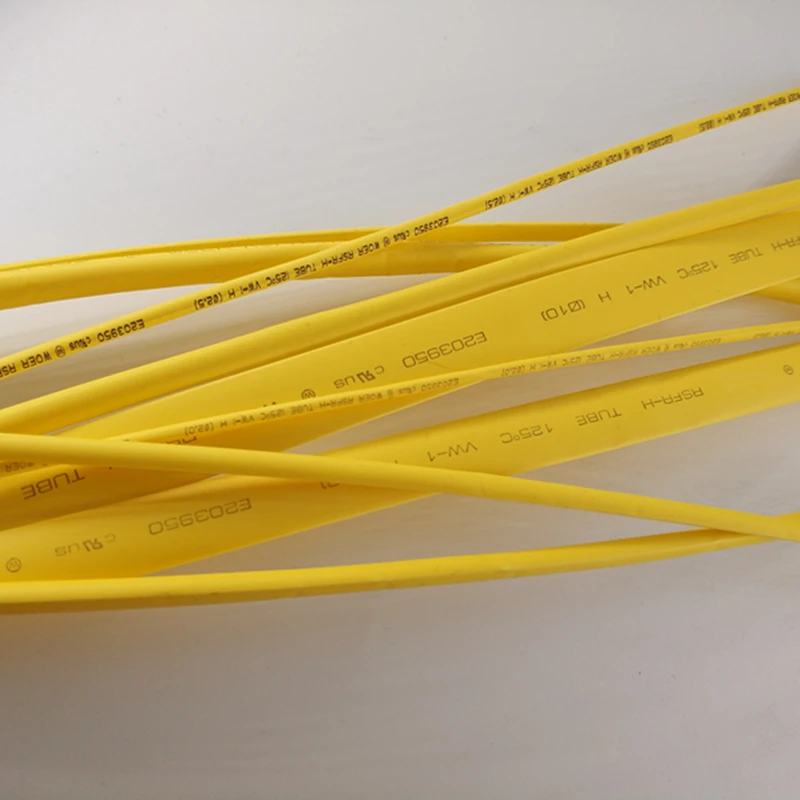 

1 M/lot 2:1 2mm 2.5mm 3mm 3.5mm 4mm Yellow Halogen free thermal shrinkable tube Heat Shrink Heatshrink Tubing Tube