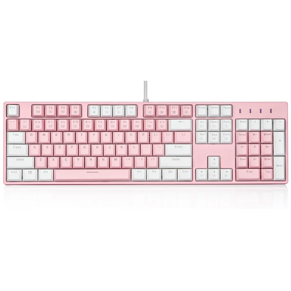 PBT Mechanical Gaming keyboard using cherry mx Pbt doubleshot keycaps 9 Colour LED Backlit 104 Keys Blue switch X8100