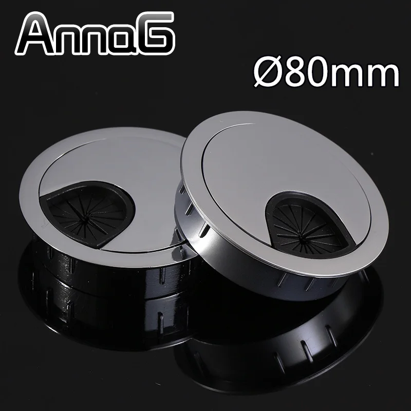 Desk Grommet Counter Top Hole Cover For Wire Cable Cord Zinc Alloy