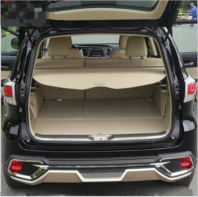 

JIOYNG Car Rear Trunk Security Shield Shade Cargo Cover For Toyota Highlander 2009 2010 2011 2012 2013 2014 2015 2016 2017 2018