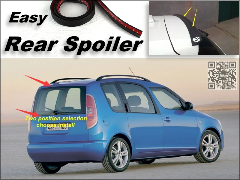 

Root / Rear Spoiler For Skoda Roomster Trunk Splitter / Ducatail Deflector For TG Fans Easy Tuning Tuning / Free Modeling
