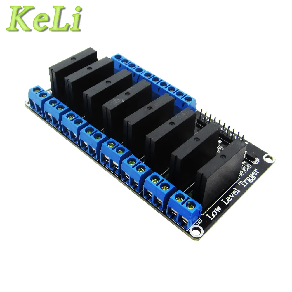 

1pcs 8 Channel 5V DC Relay Module Solid State High Level SSR AVR DSP