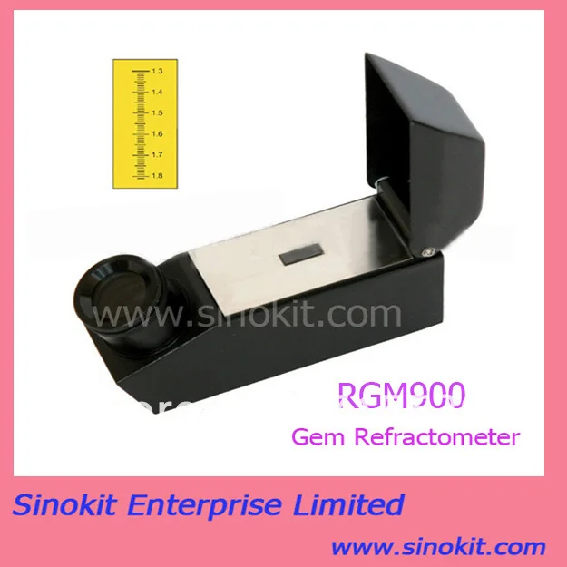 Free Shipping Professional Gemological Refractometer 1.30 1.81RI Black