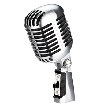 55 sh II classic retro nostalgia microphone 55SH classical swing Professional Dynamic Wired Microphone Vocal With Switch metal 55sh microphone rose gold color vocal dynamic retro vintage mic 55 sh for mixer audio studio video singing recording