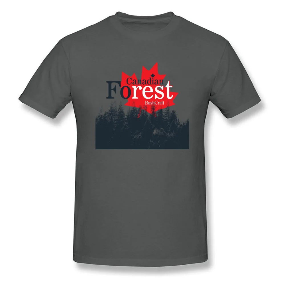 Canadian Forest BushCraft T-shirts for Men Casual Labor Day Tops Tees Short Sleeve Family Camisa Tshirts Crew Neck 100% Cotton Canadian Forest BushCraft carbon