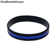 OBH 2 шт. Debossed желтый зеленый красный и синий линии силиконовый резиновый браслет