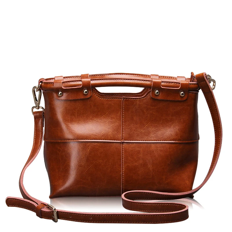 

New Real Genuine Leather Bags Designer Brand Handbags High Quality Large Shopping Tote Bags Ladies Shoulder Women Messenger Bags