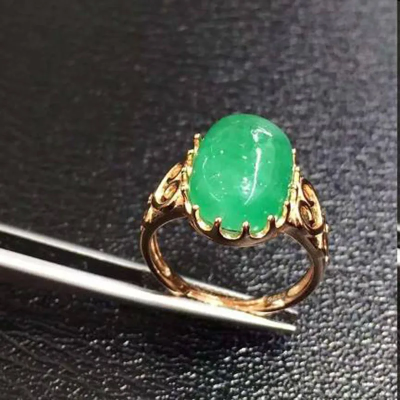

Anillos Qi Xuan_Fashion Jewelry_Colombia Green Stones Fashion Rings_Plated Rose Gold Green Woman Rings_Factory Directly Sales