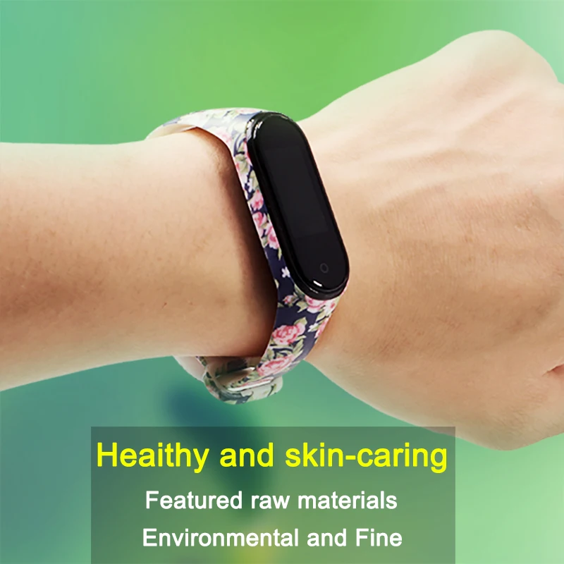 BOORUI mi band 4 strap silicone miband 4 global accessories sports wrist strap replacement for xiaomi mi band 4 smart bracelets