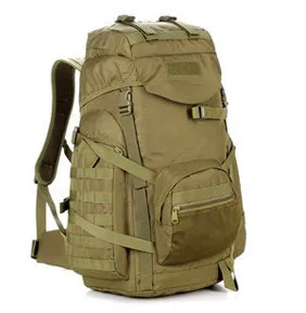 Новинка, мужской и женский рюкзак унисекс в стиле милитари, рюкзак 45л, большой эргономичный рюкзак для путешествий, сумки через плечо - Цвет: Khaki