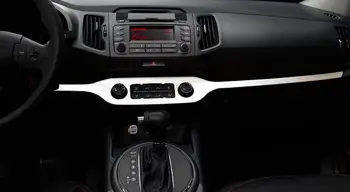

Car-Styling Central Control Decoration Trim For Kia Sportage R 2010 2011 2012 2013 2014 2015 Stainless Steel Low Equiped 1Pc