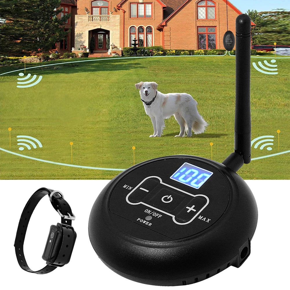 Wireless Electronic Dog Fence System Waterproof Dog Training Collar