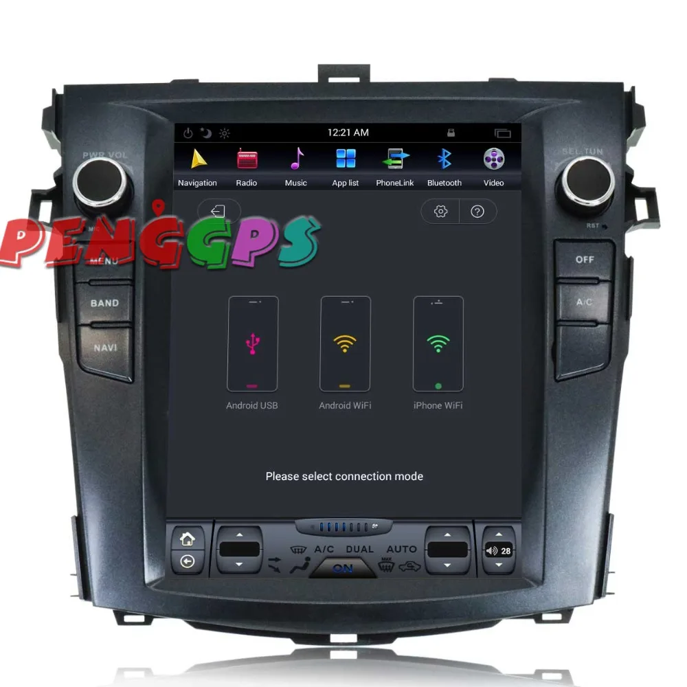 Discount 10.4 inch Tesla style Android Car DVD Player Stereo GPS Navigation Headunit For Toyota Corolla 2007-2013 Satnav Multimedia Audio 2 Discount 10.4 inch Tesla style Android Car DVD Player Stereo GPS Navigation Headunit For Toyota Corolla 2007-2013 Satnav Multimedia Audio 2