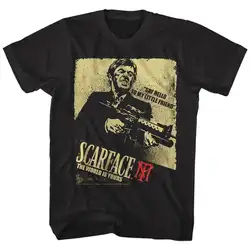 SCARFACE Для мужчин; короткий рукав Футболка черный SCARFACE действие круто Повседневное гордость футболка Для мужчин унисекс новые модные